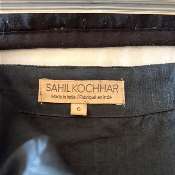 Floral Embroidered Black Skirt - Picture 3 of 5